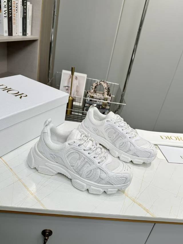 CD CHORONO SNEAKER IN WHITE MESH