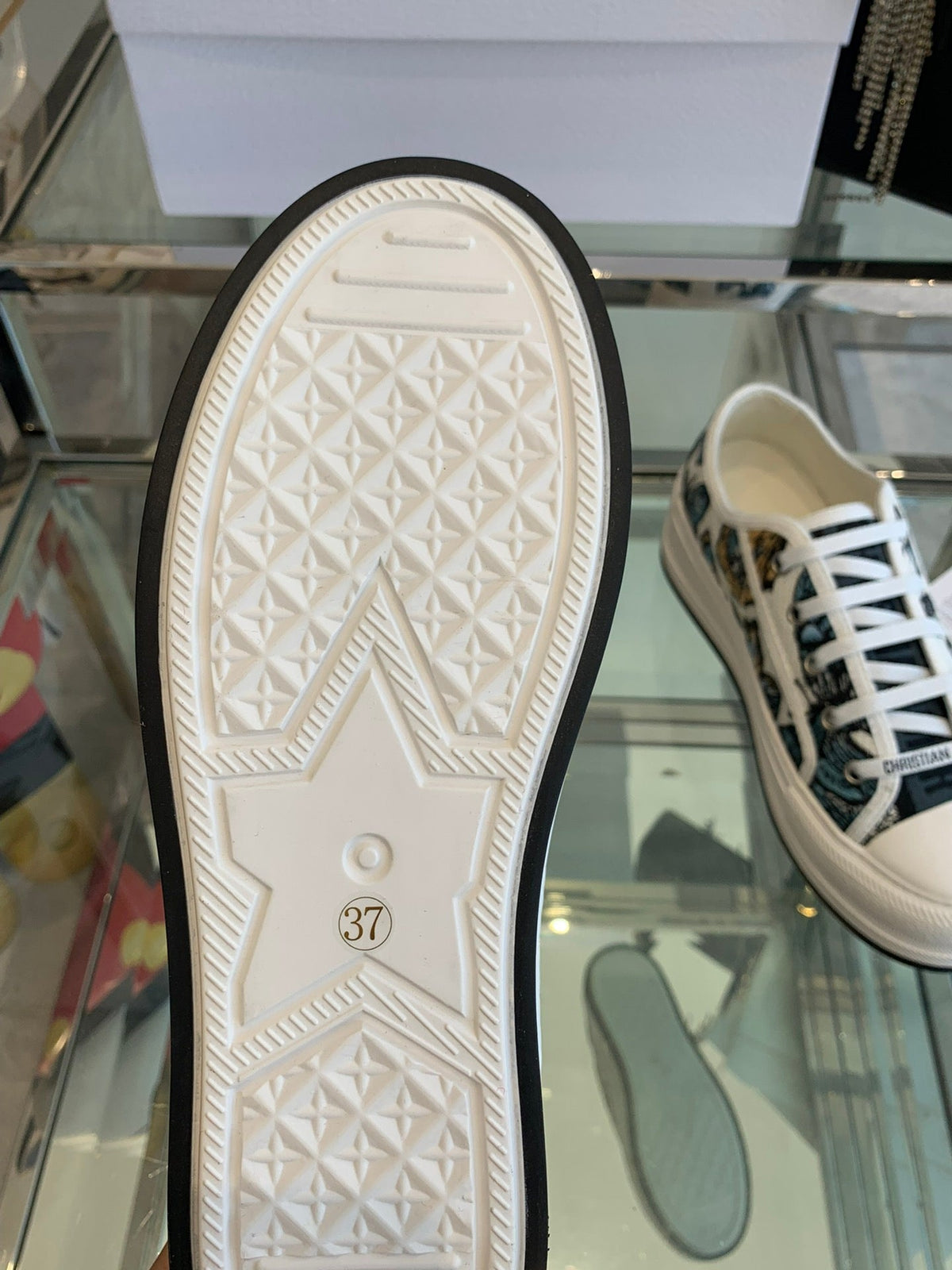 WALK'N PLATFORM SNEAKER IN COLORFUL EMBROIDERED FABRIC