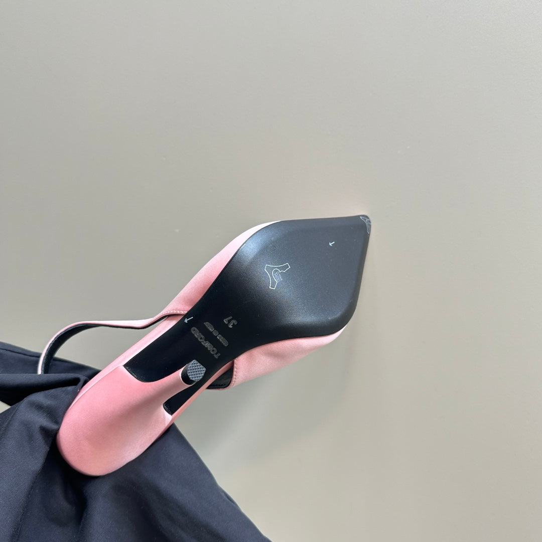 ANGELINA 10 CM SLINGBACK IN ROSE PINK CALFSKIN