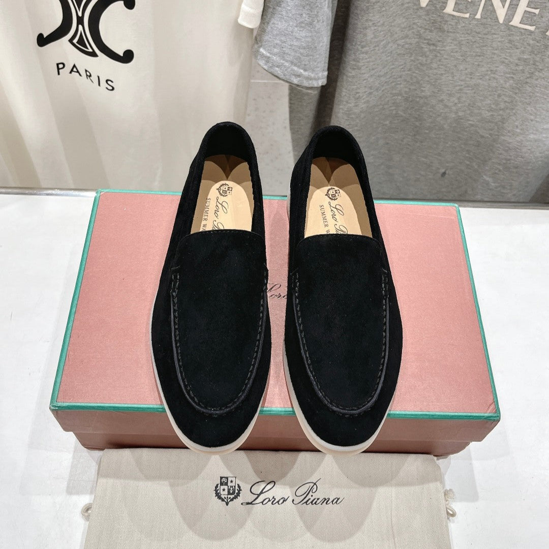 LP LOAFERS 25S IN BLACK SUEDE