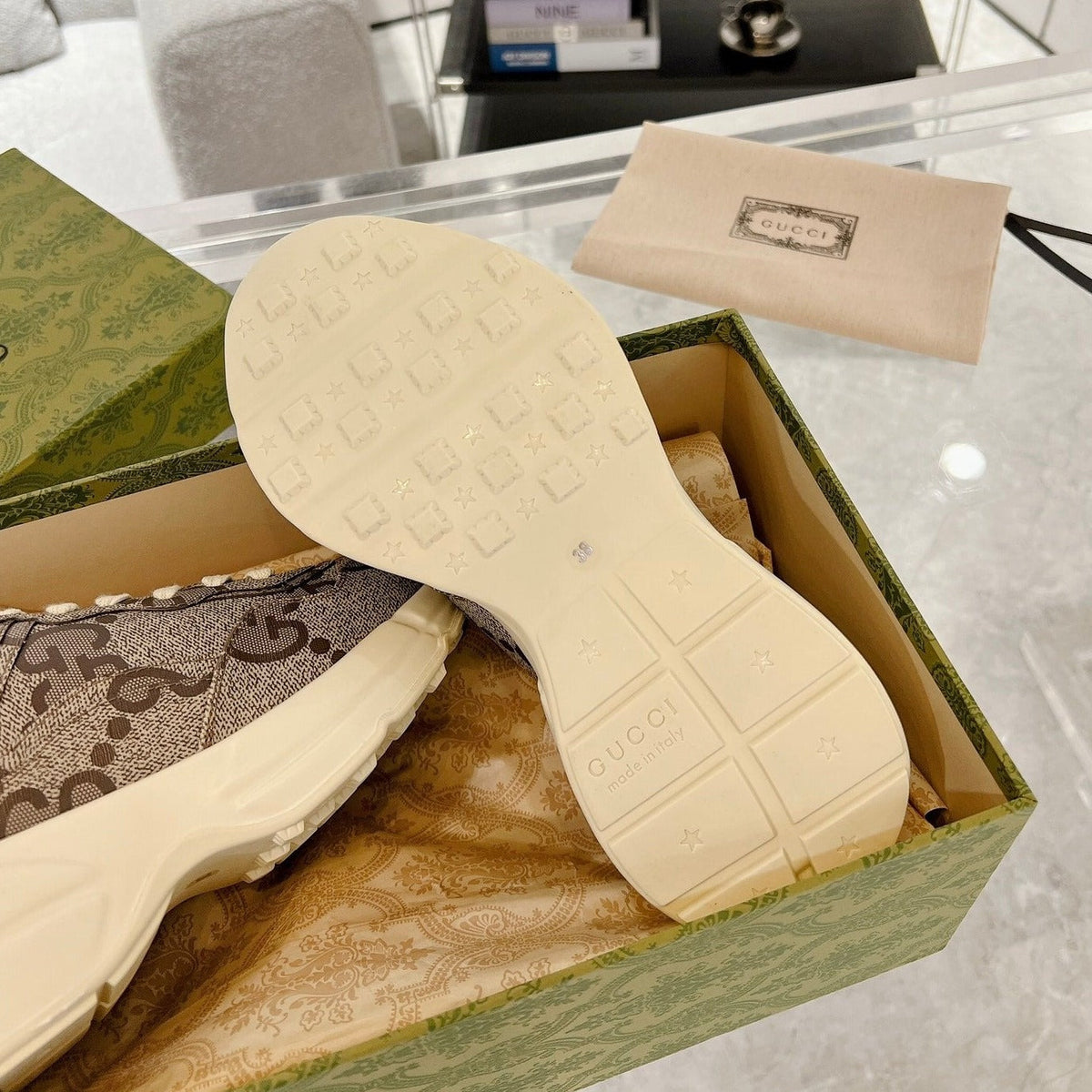 GG 100 RHYTON SNEAKER Brown