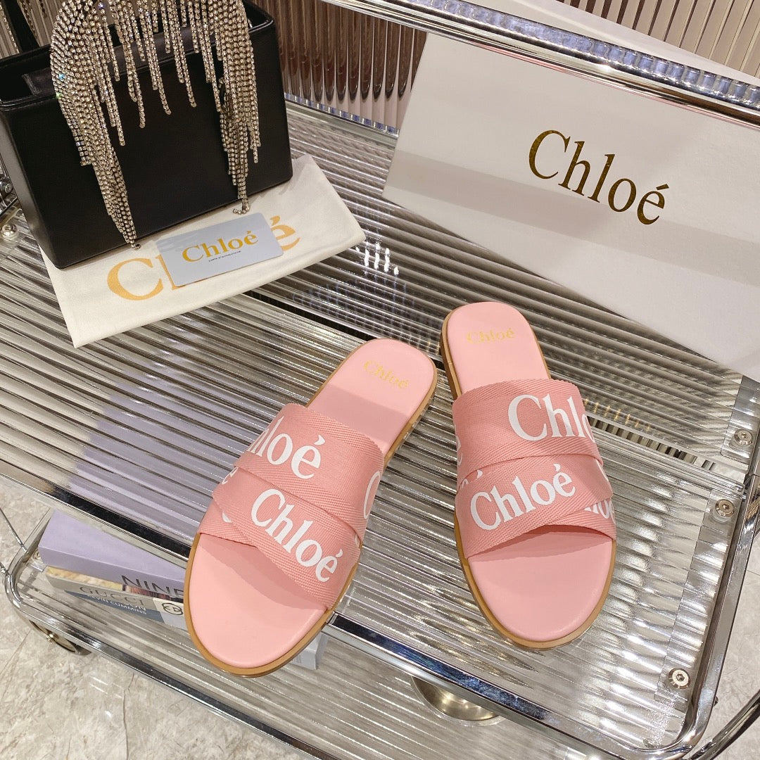 WOODY SLIPPER IN ROSE PINK CANVAS