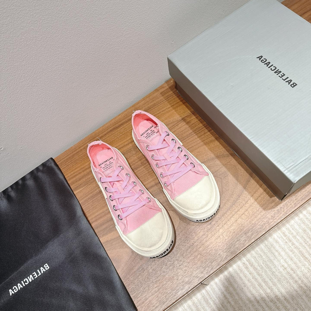 BALENCIAGA 25S SNEAKER IN PINK CANVAS