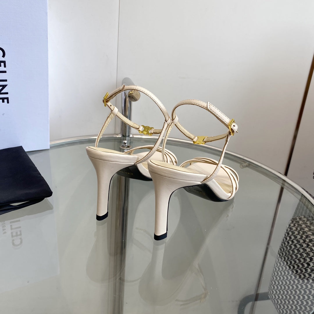 HIGH HEEL 65MM IN BEIGE CREAM CALFSKIN