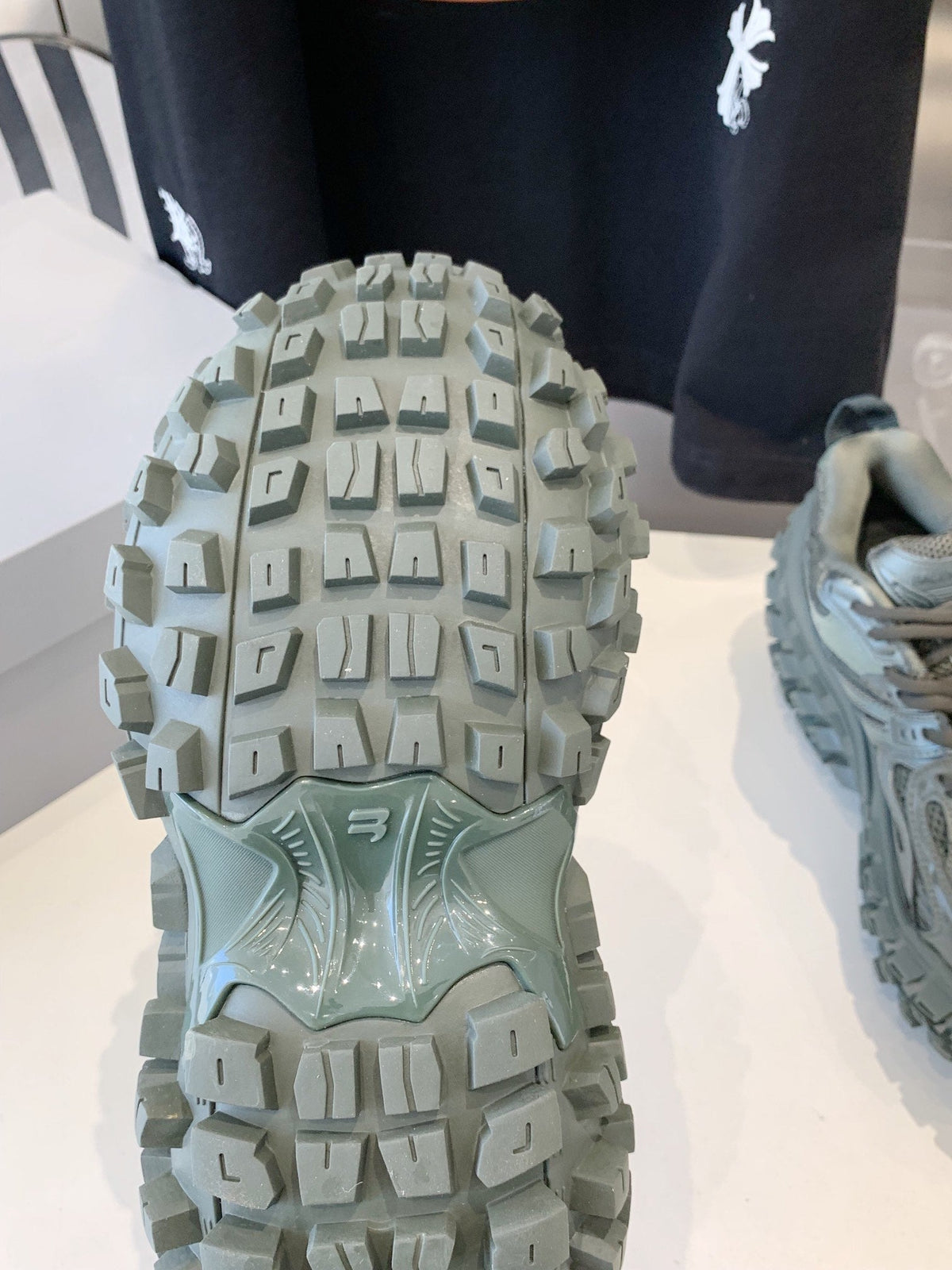 CHUNKY SNEAKERS IN MANTLE GRAY POLYURETHANE, POLYESTER AND NYLON