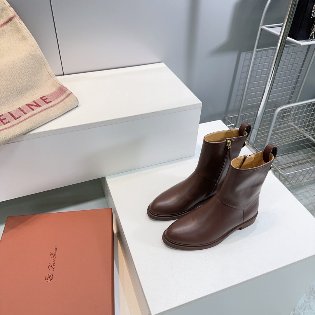 LP 25S KILDA ANKLE BOOT IN BROWN EBONY CALFSKIN