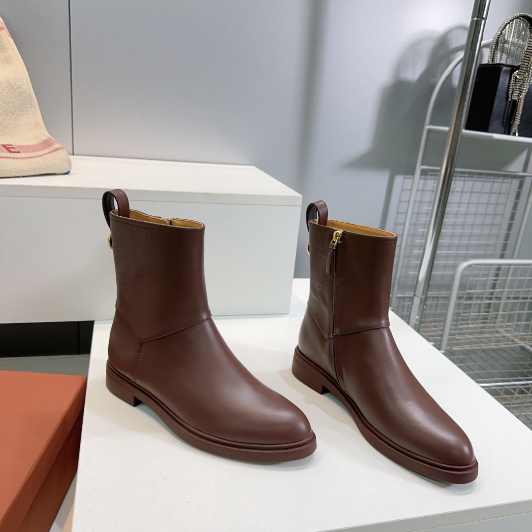 LP 25S KILDA ANKLE BOOT IN BROWN EBONY CALFSKIN