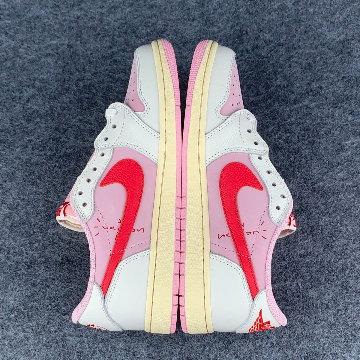 (Custom) Travis Scott x Air Jordan 1 'Shy Pink/Red'