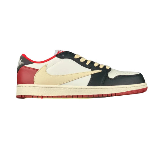 (CUSTOM) Air JORDAN 1 LOW 'BLACK RED'