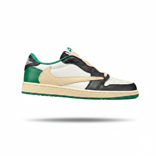 (Custom) Air Jordan 1 Low 'Black Green'
