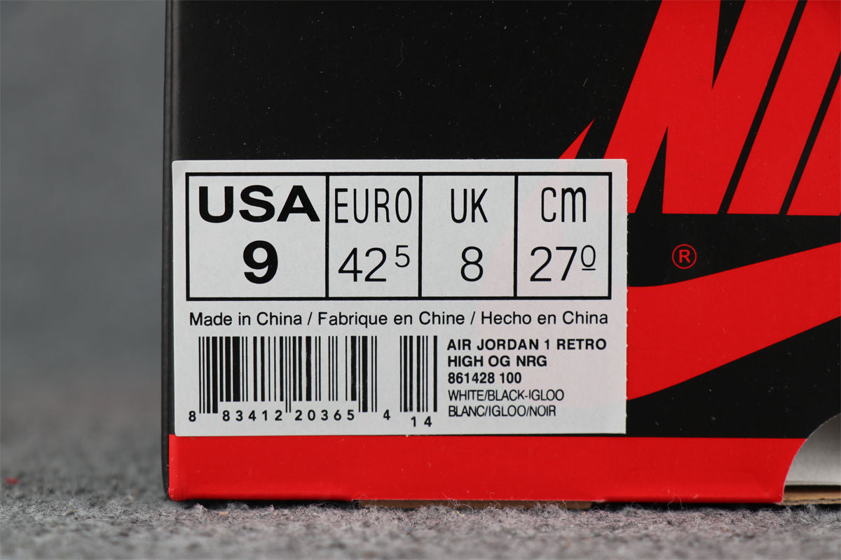 Air Jordan 1 Retro High OG NRG 'Igloo'