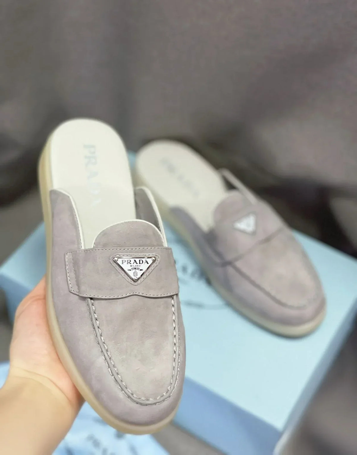 Prada Leather Half Shoes