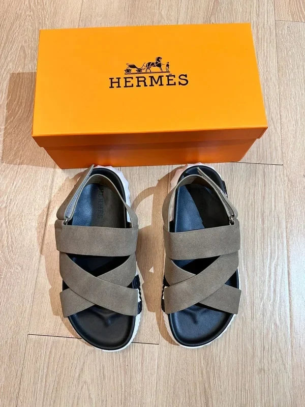 Hermes Leather Electric Sandals