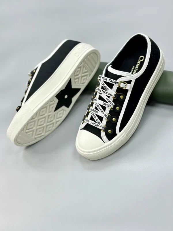 Christian Dior Canvas Low Top Sneakers