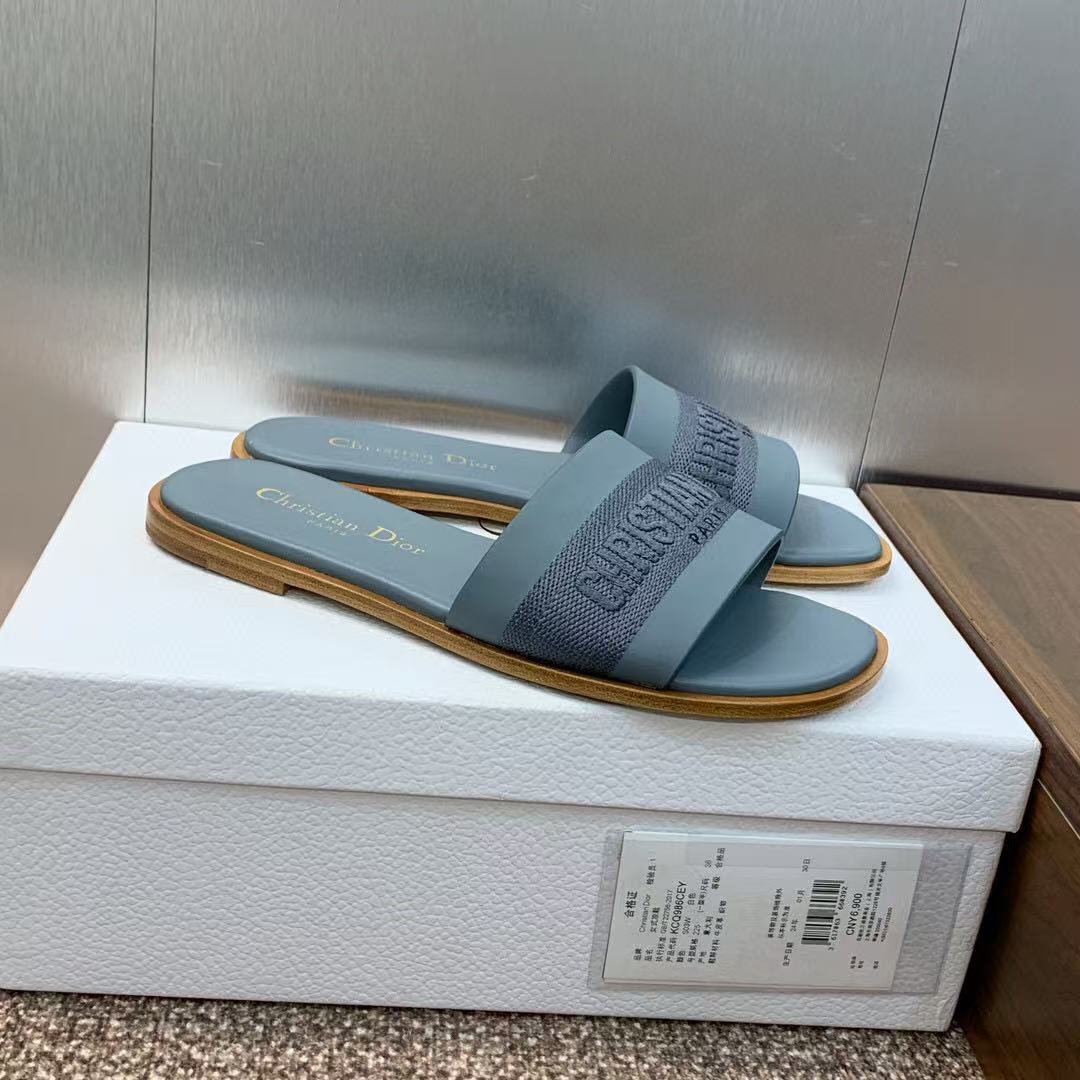 CD D-WAY SLIDES IN BLUE CANVAS