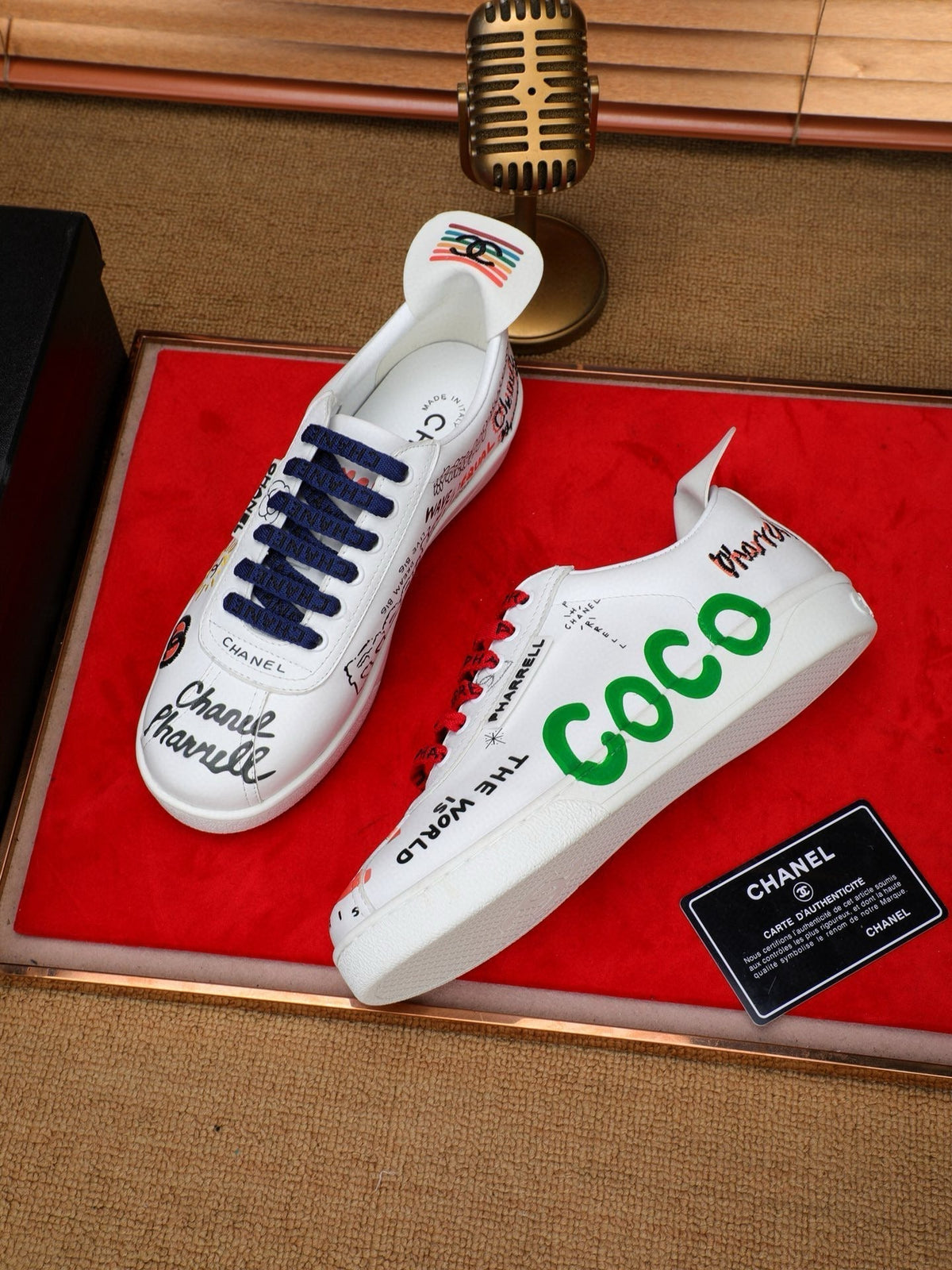 CC COCO SNEAKERS IN COLORFUL CALFSKIN