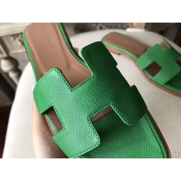 HERM Oran Sandals In Bamboo Epsom Leather
