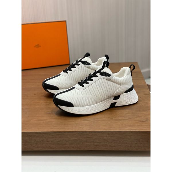 HERM Heros Sneakers in White Technical Knit