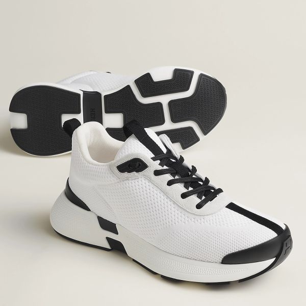 HERM Heros Sneakers in White Technical Knit
