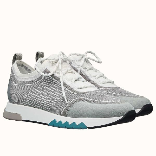 HERM Men's Addict Sneakers In Grey Knit