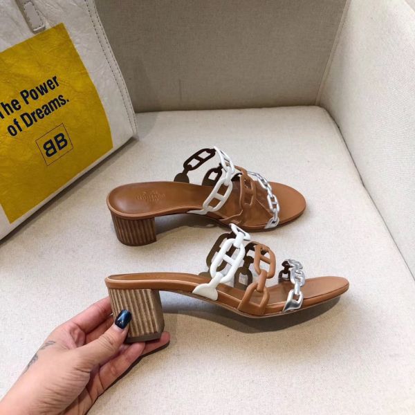 HERM Tandem Sandals In Multicolour Lambskin