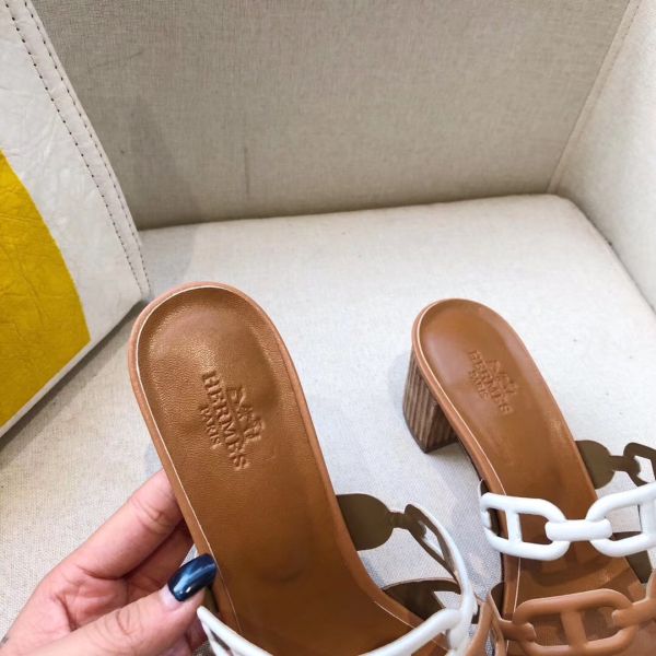 HERM Tandem Sandals In Multicolour Lambskin