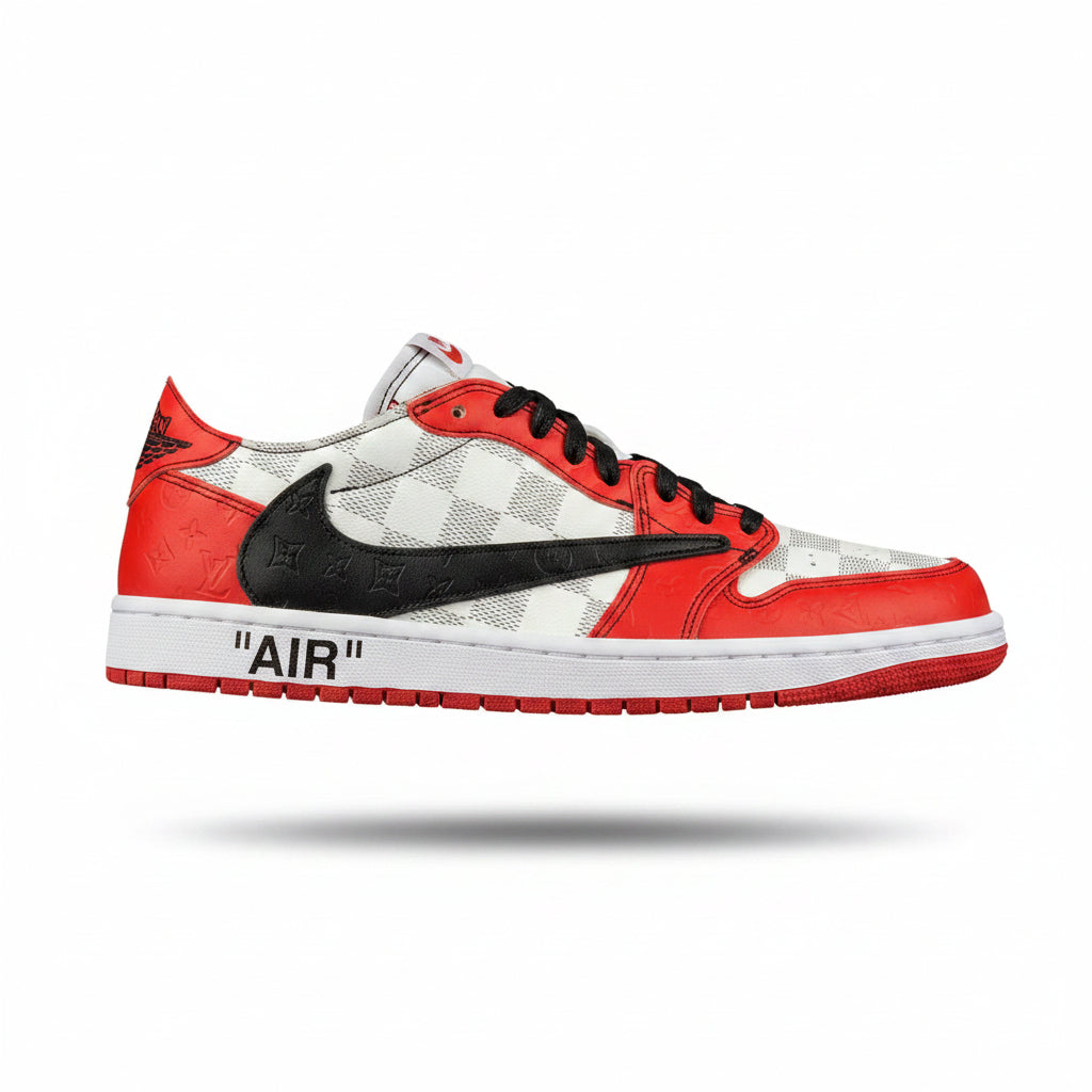 (Custom) Air Jordan 1 'Rouge Grid'