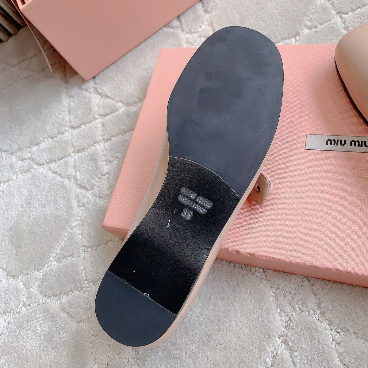 Pastel Pink Ballet Shoes Sheepskin