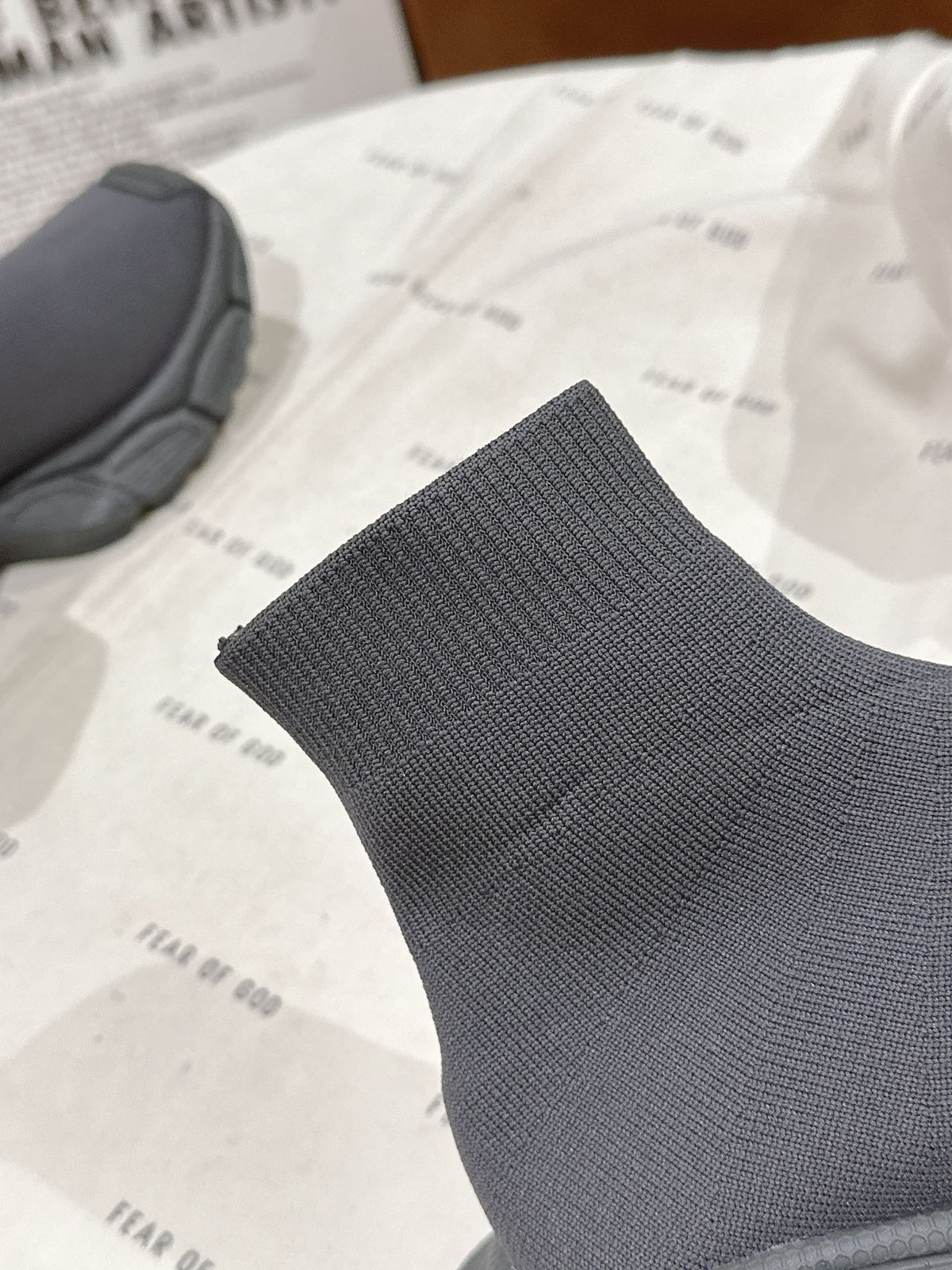 BALENCIAGA 25S SPEED TRAINER SNEAKERS 55 MM IN DARK GREY KNIT