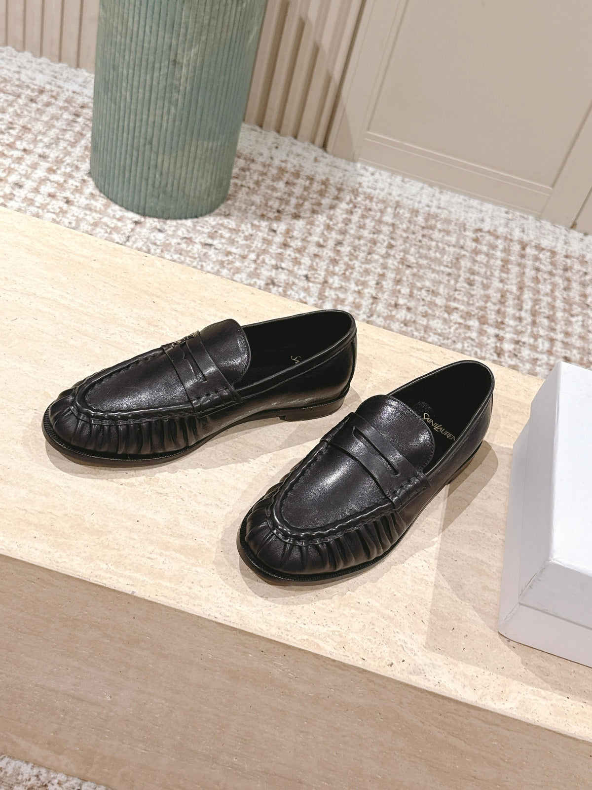 SL MOCCASINS LOAFER IN BLACK CALFSKIN