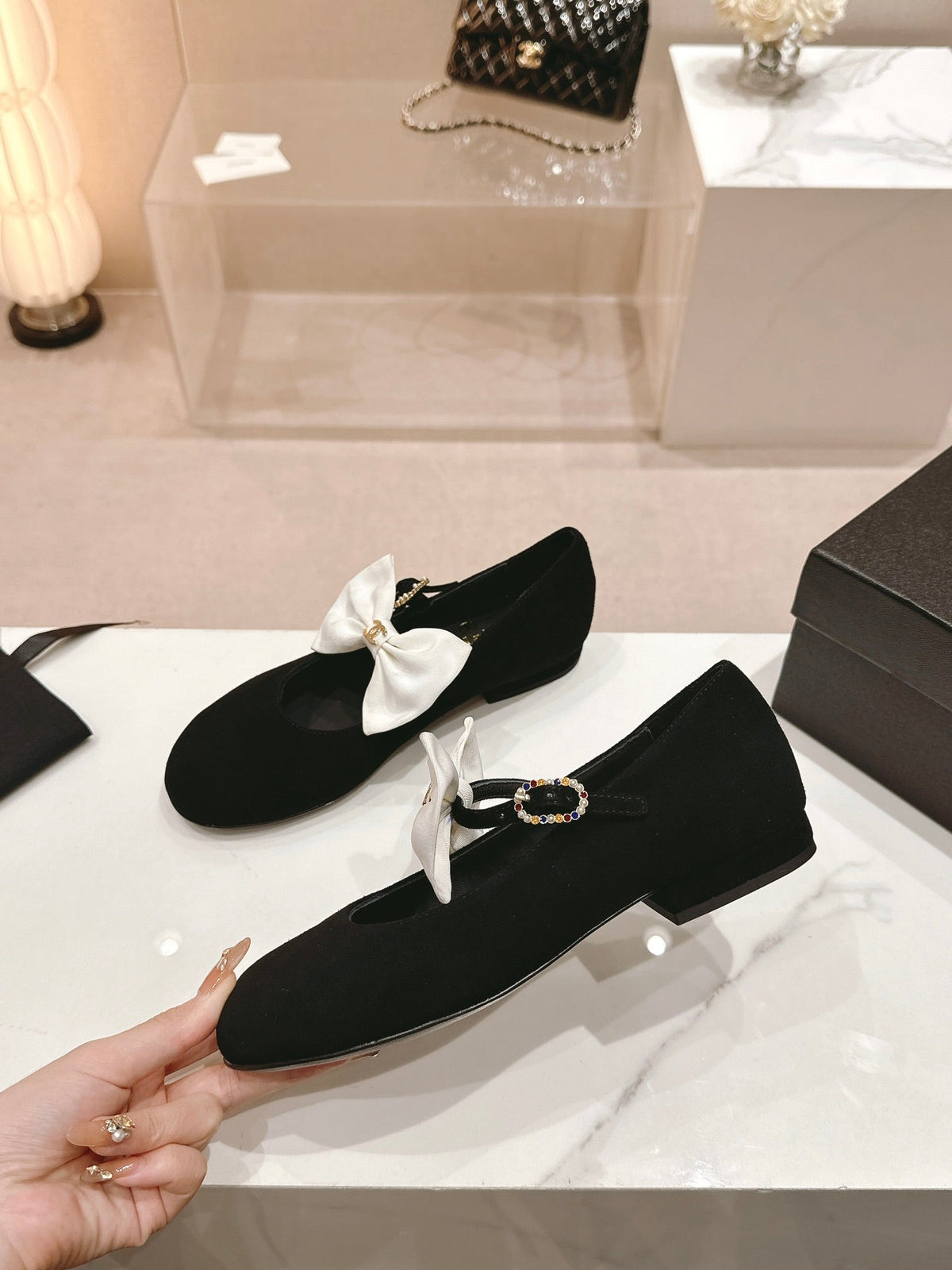 MARY JANE SHOES BLACK CALFSKIN