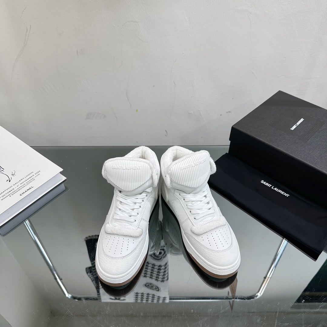 SL SL/80 MID-TOP SNEAKER WHITE CALFSKIN