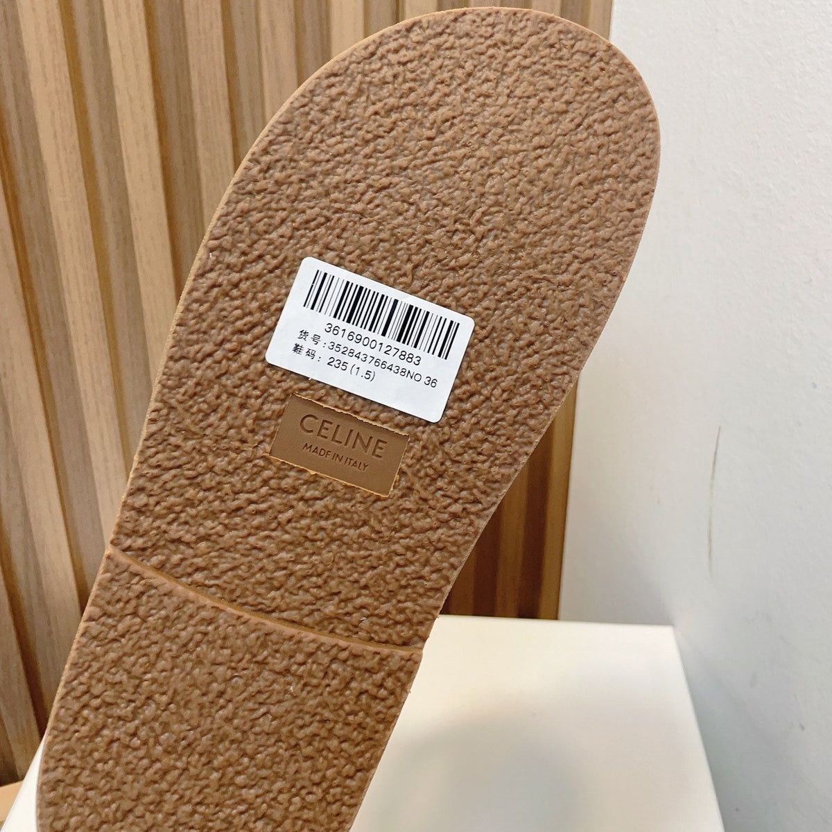 TIPPI SLIDE IN CANVAS & CALFSKIN NATURAL WHITE
