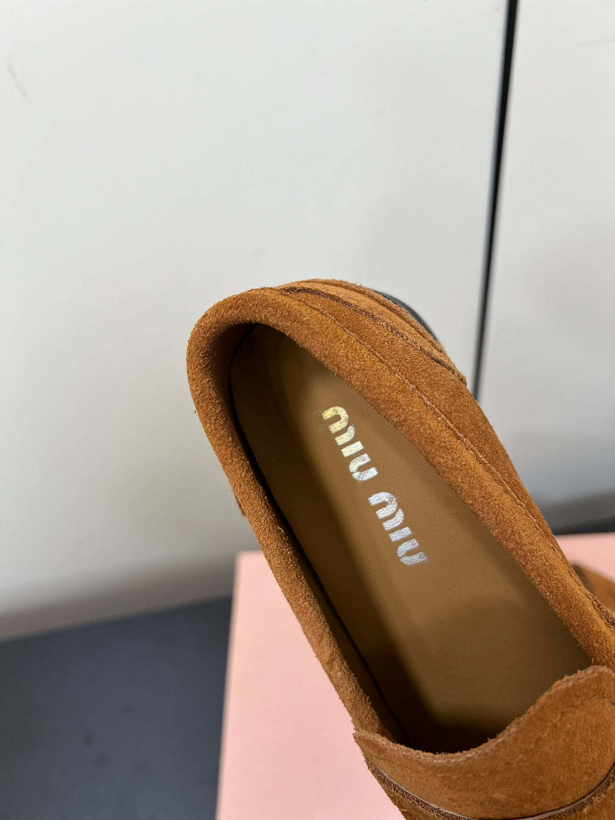 PENNY LOAFERS IN BRONZE BROWN SUEDE
