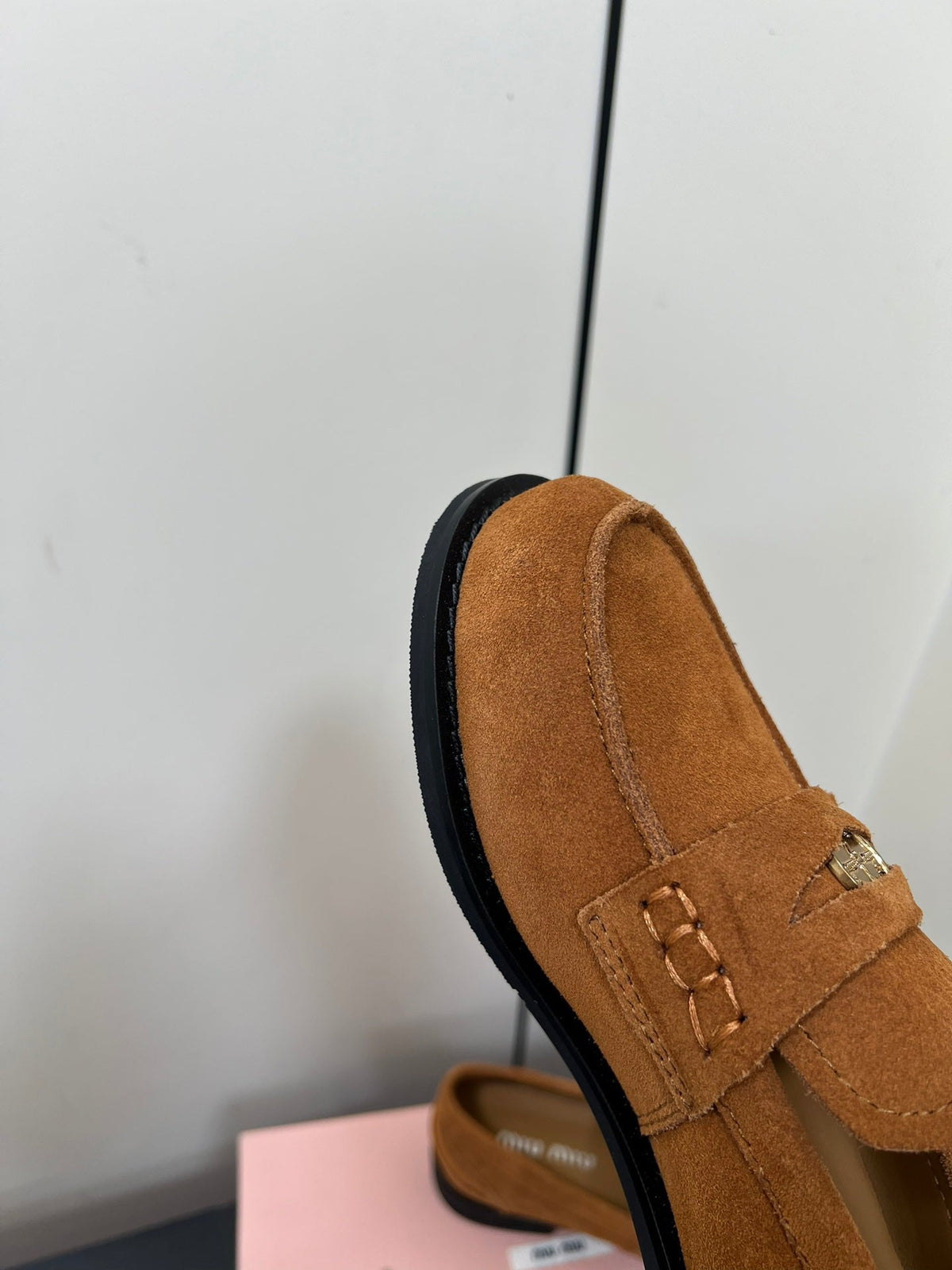 PENNY LOAFERS IN BRONZE BROWN SUEDE
