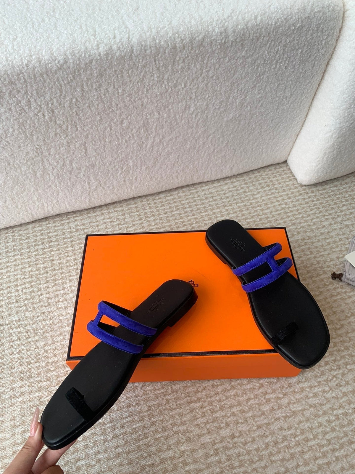 GEORGIA SANDALS BLACK MIX ADMIRAL CALFSKIN