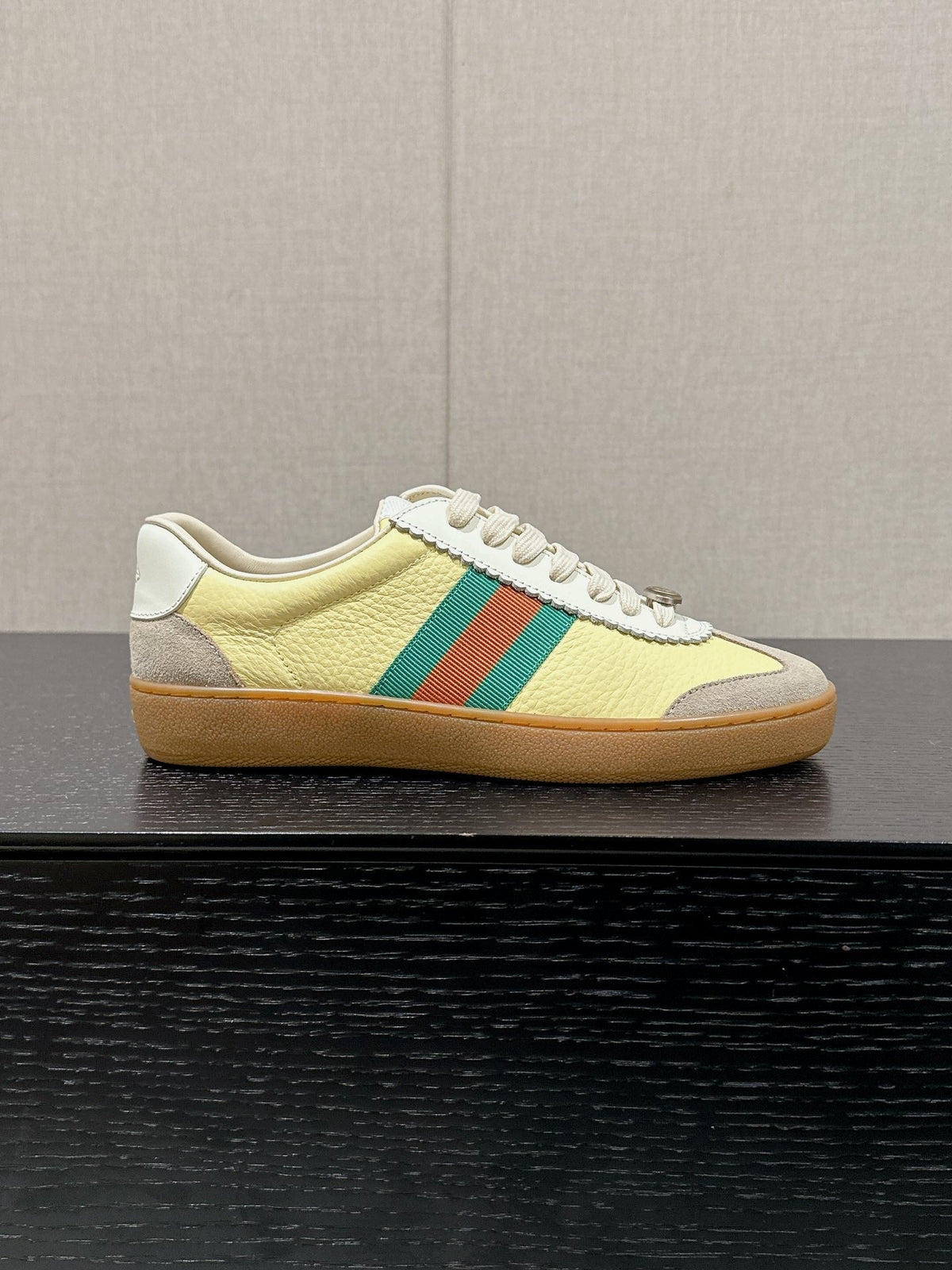 GG & ADIDAS SNEAKER KHAKI CALFSKIN