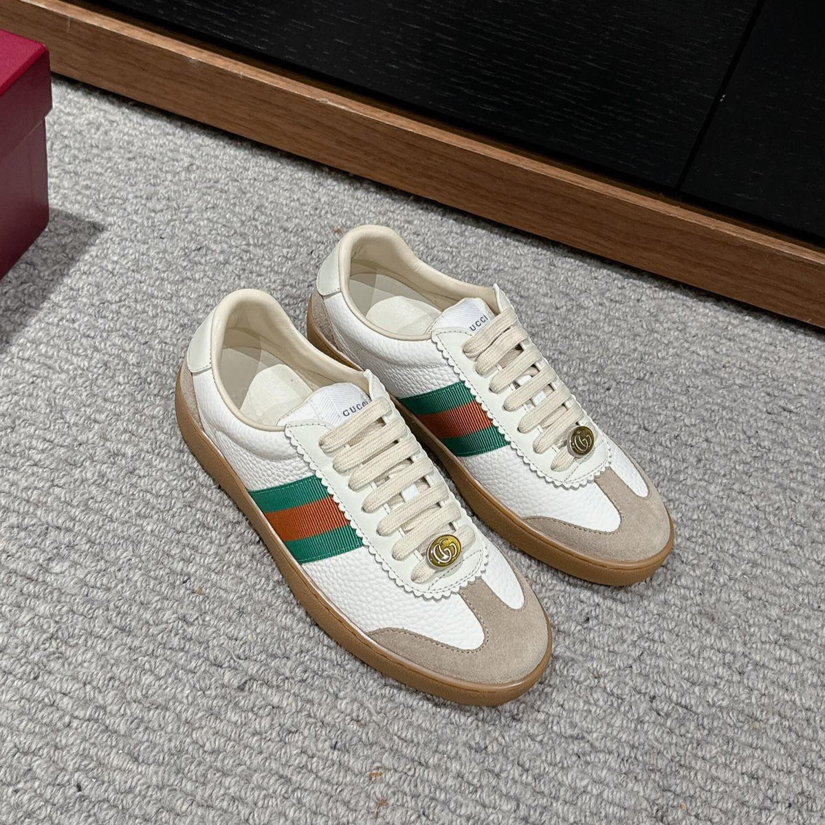 GG & ADIDAS SNEAKER WHITE CALFSKIN