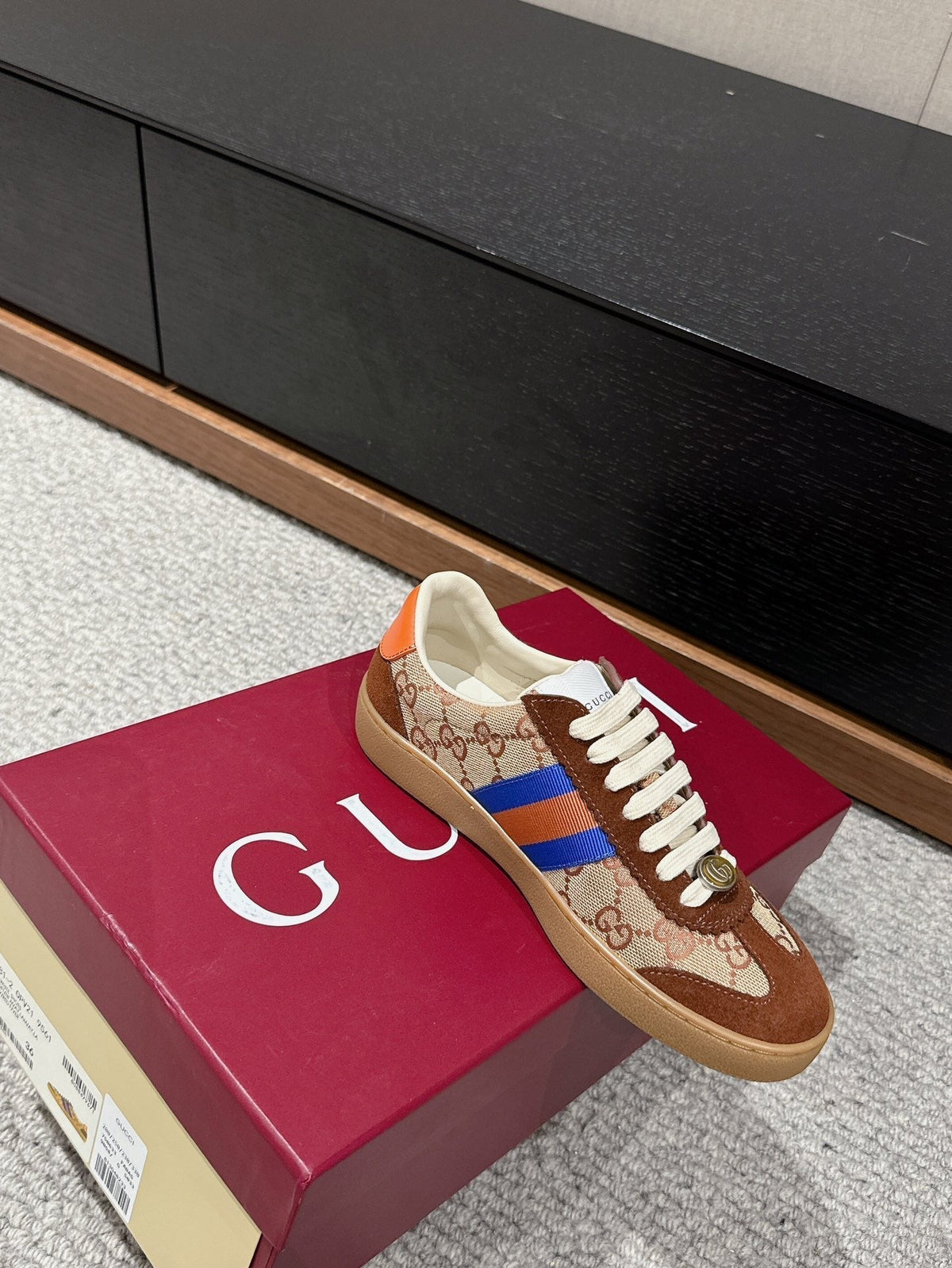 GG & ADIDAS GAZELLE SNEAKER BROWN SUEDE
