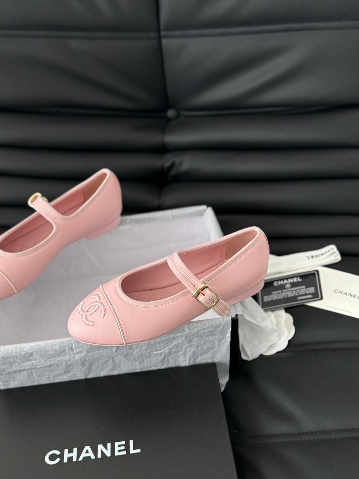 MARY JANE SHOES IN LIGHT PINK LAMBSKIN