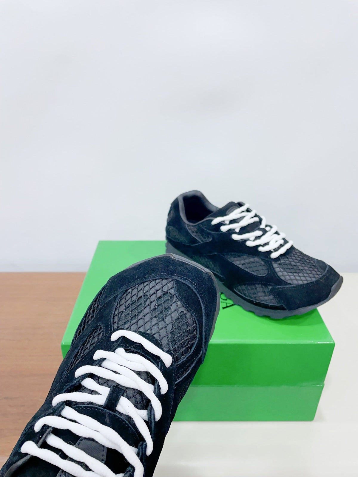 ORBIT SNEAKER IN BLACK SUEDE AND TECHNICAL MESH