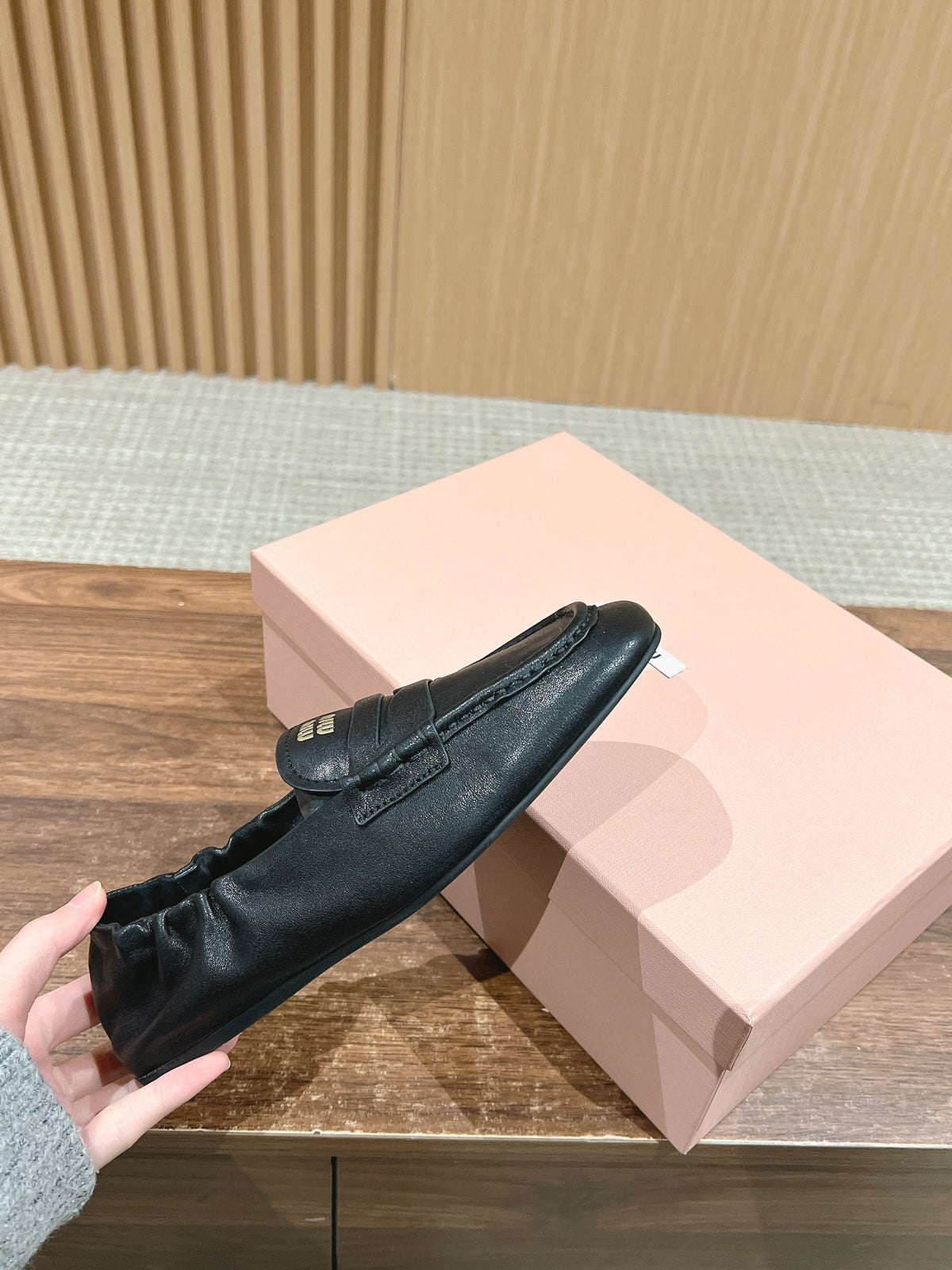 NAPPA LOAFERS IN BLACK LAMBSKIN