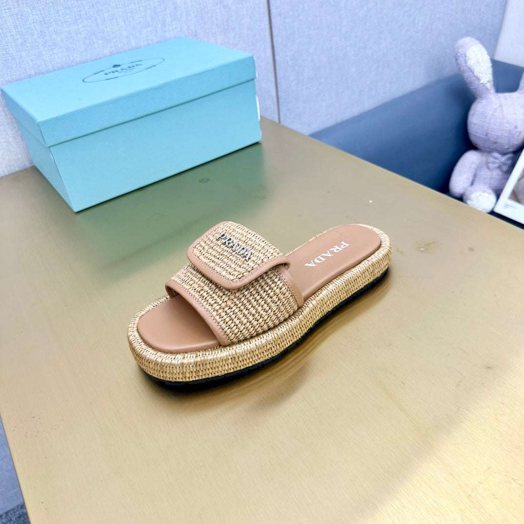 Pra Crochet Mule 20 Beige