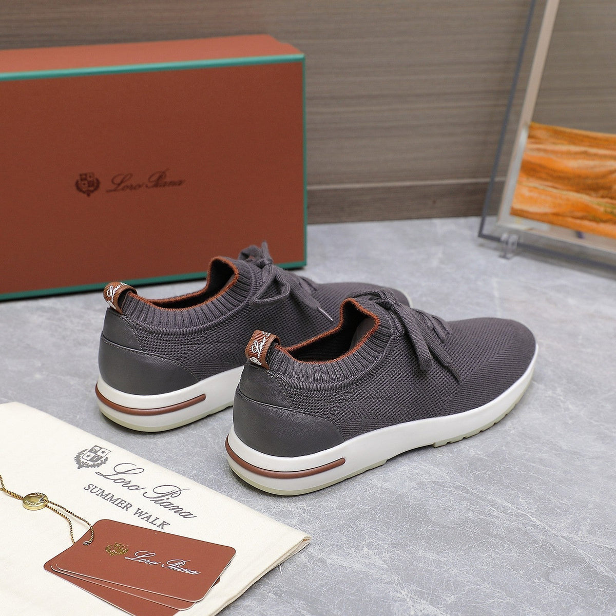 LP LADY FLEXY WALK SNEAKER IN GREY FABRIC