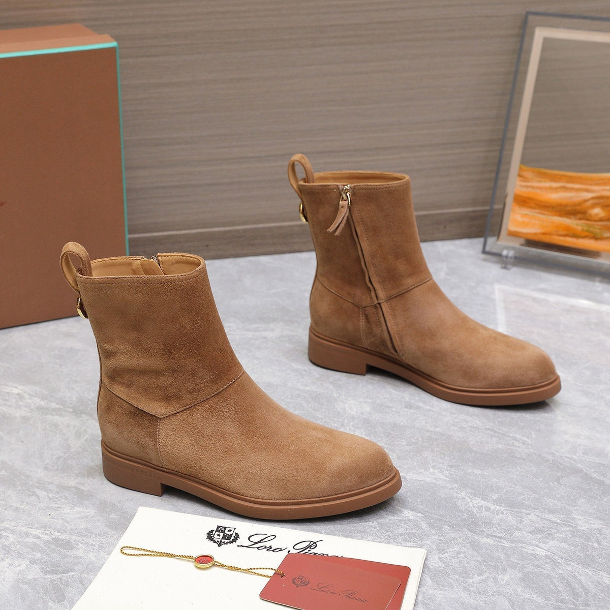 LP 25S KILDA ANKLE BOOT IN BROWN SUEDE
