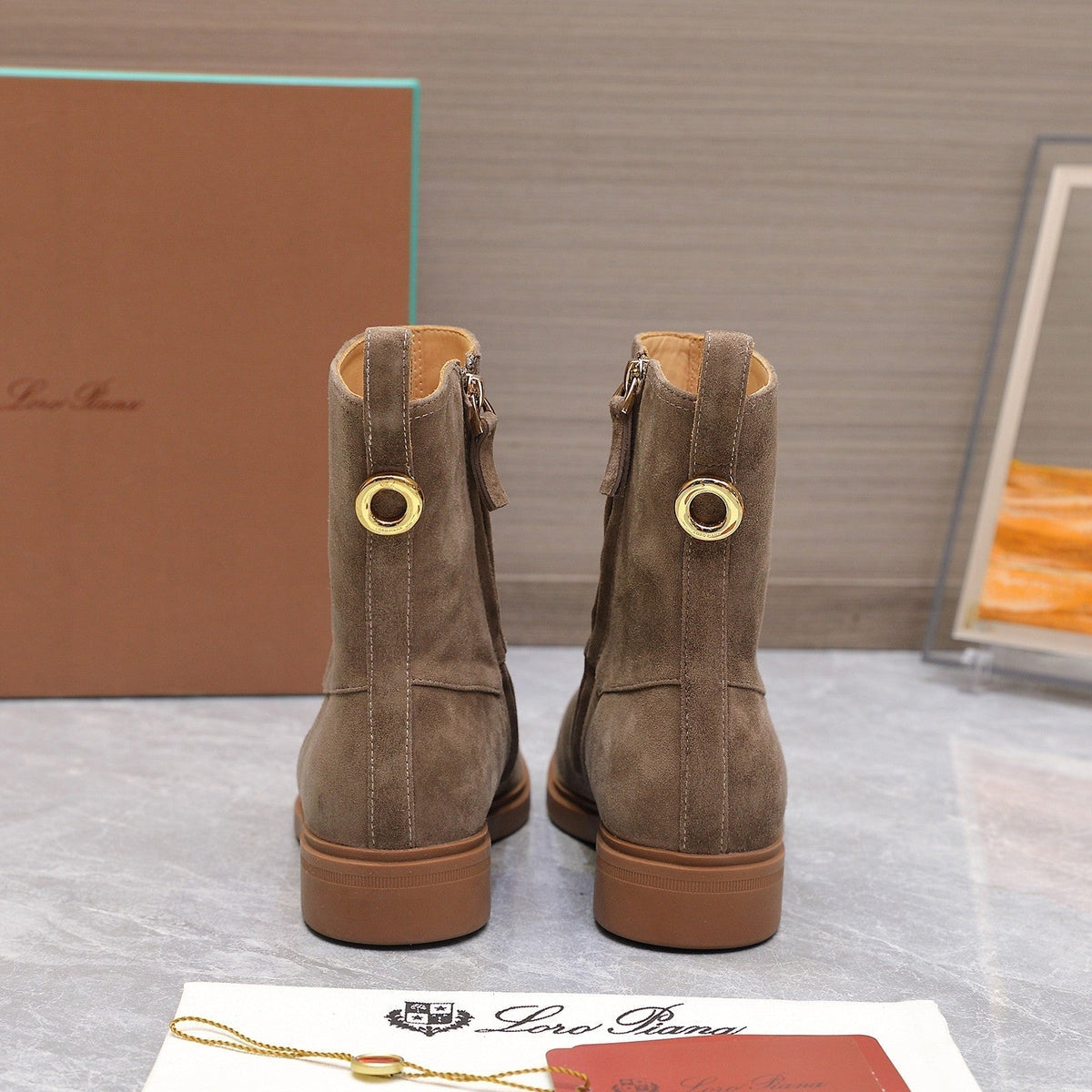 LP 25S KILDA ANKLE BOOT IN TAUPE SUEDE