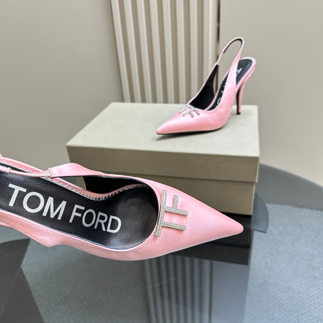 ANGELINA 10 CM SLINGBACK IN ROSE PINK CALFSKIN