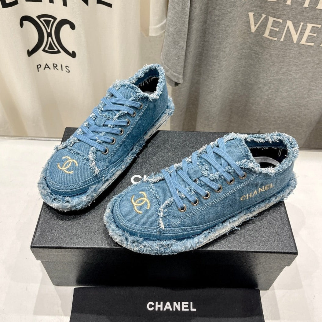 CC SNEAKER SKY BLUE DENIM FABRIC