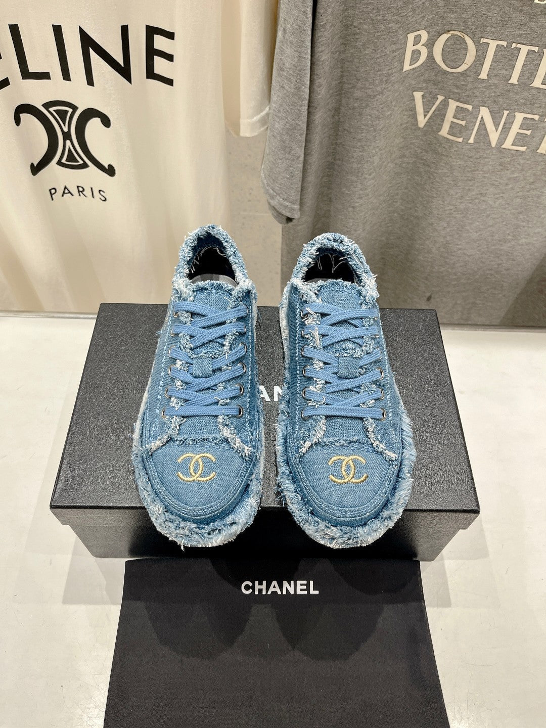 CC SNEAKER SKY BLUE DENIM FABRIC